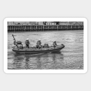 Inshore RNLI lifeboat crew in Great Yarmouth Sticker